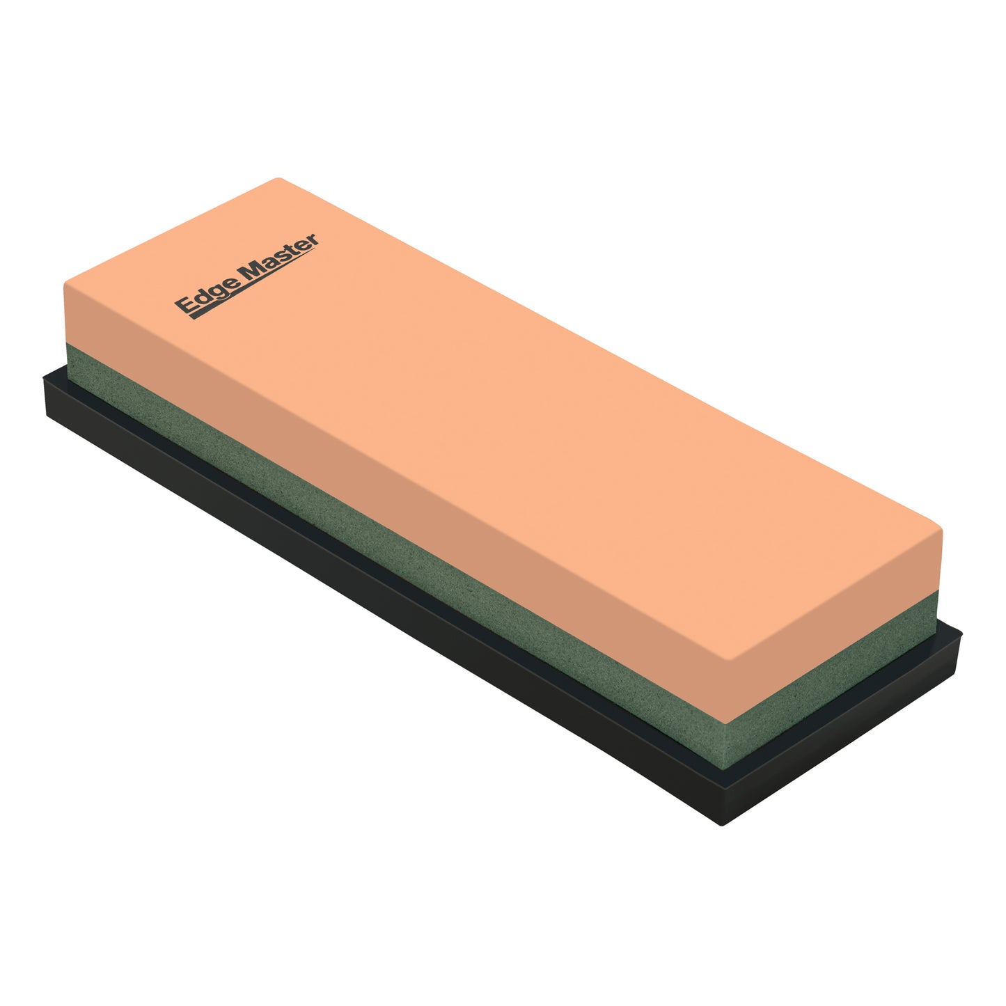 Edge Master combination whetstone, orange and green abrasive with black base