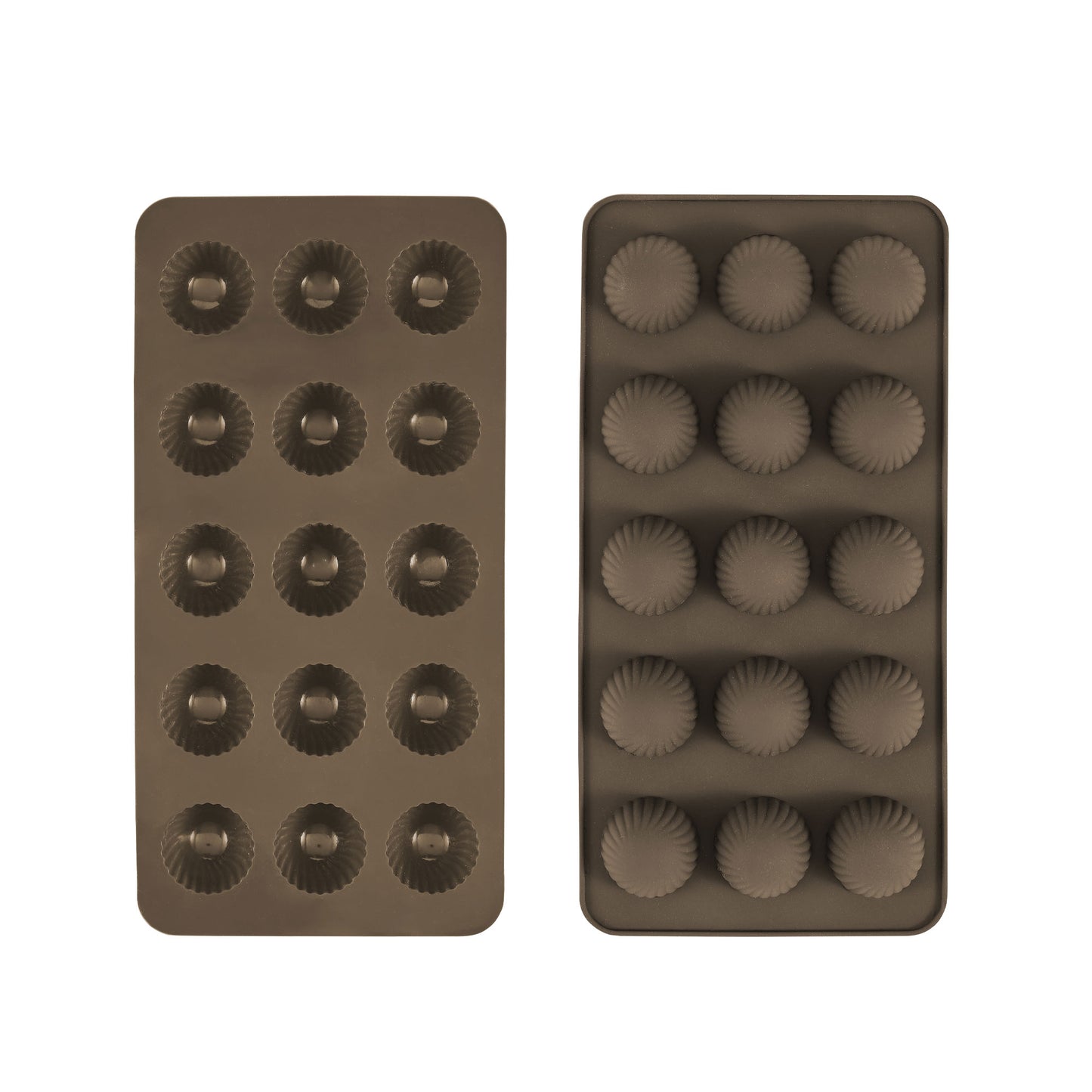 Chocolate Mould, Ribbed Dome, Set of 2
