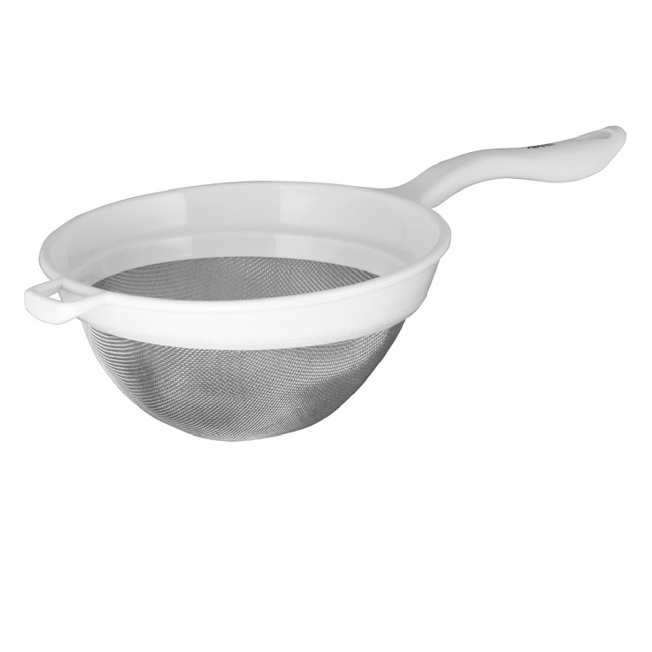 15.5cm Stainless Steel Strainer With Plastic Frame - White