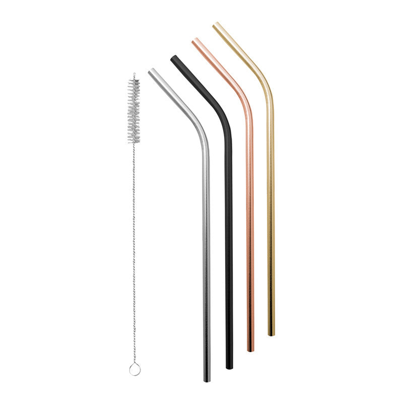 Stainless Steel Straws, with Cleaning Brush