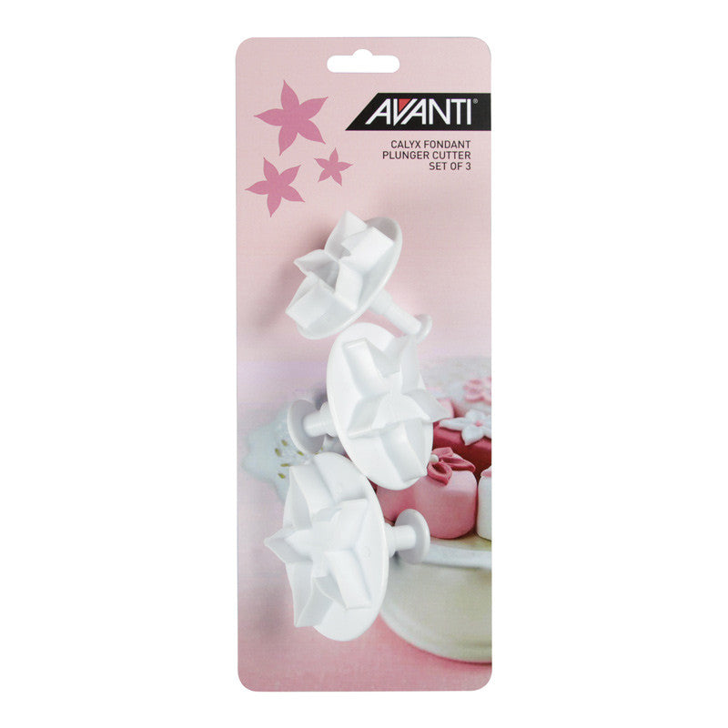 Calyx Fondant Plunger Cutter Set - 3 Piece