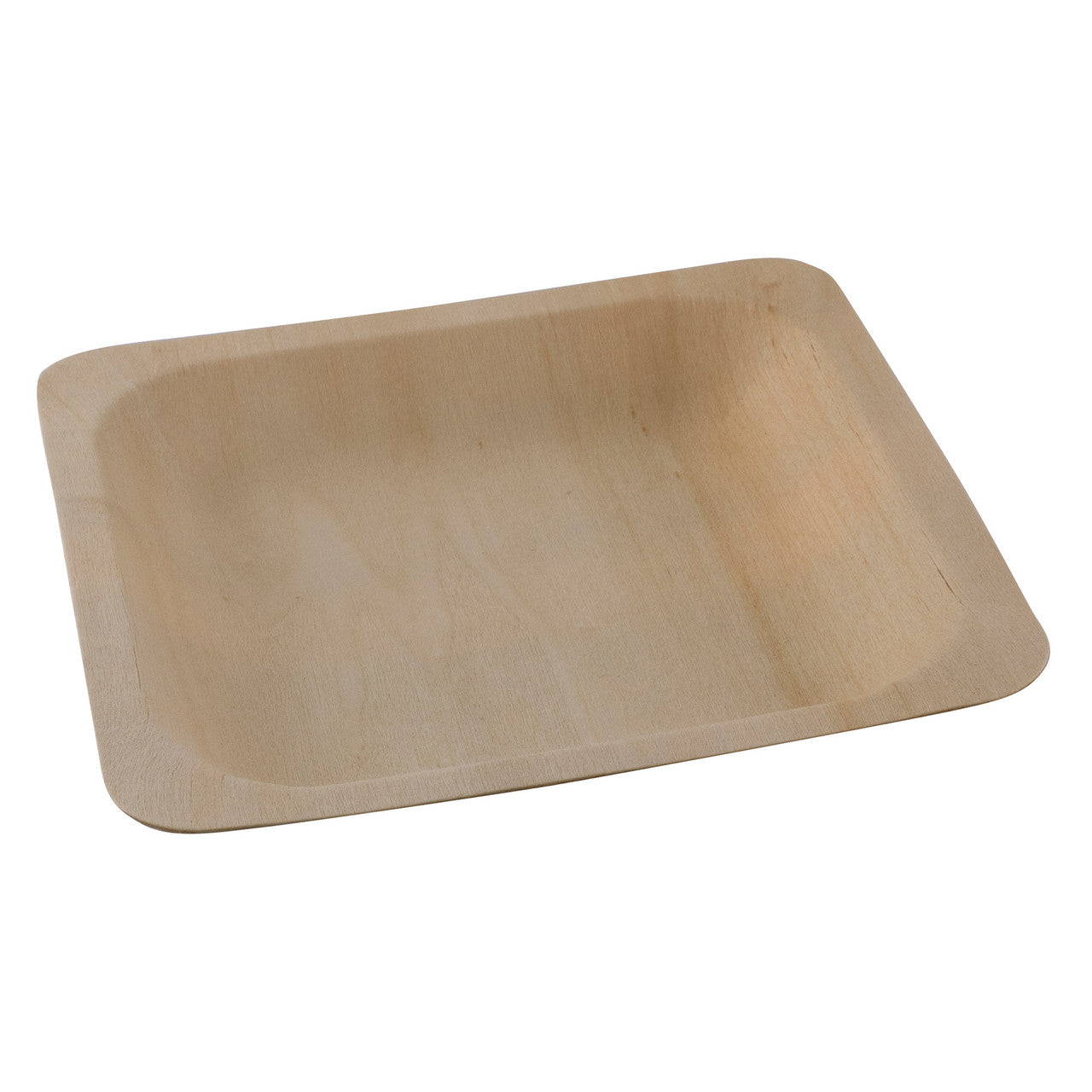 Square Poplar Plate 14 X 14Cm - Set Of 10