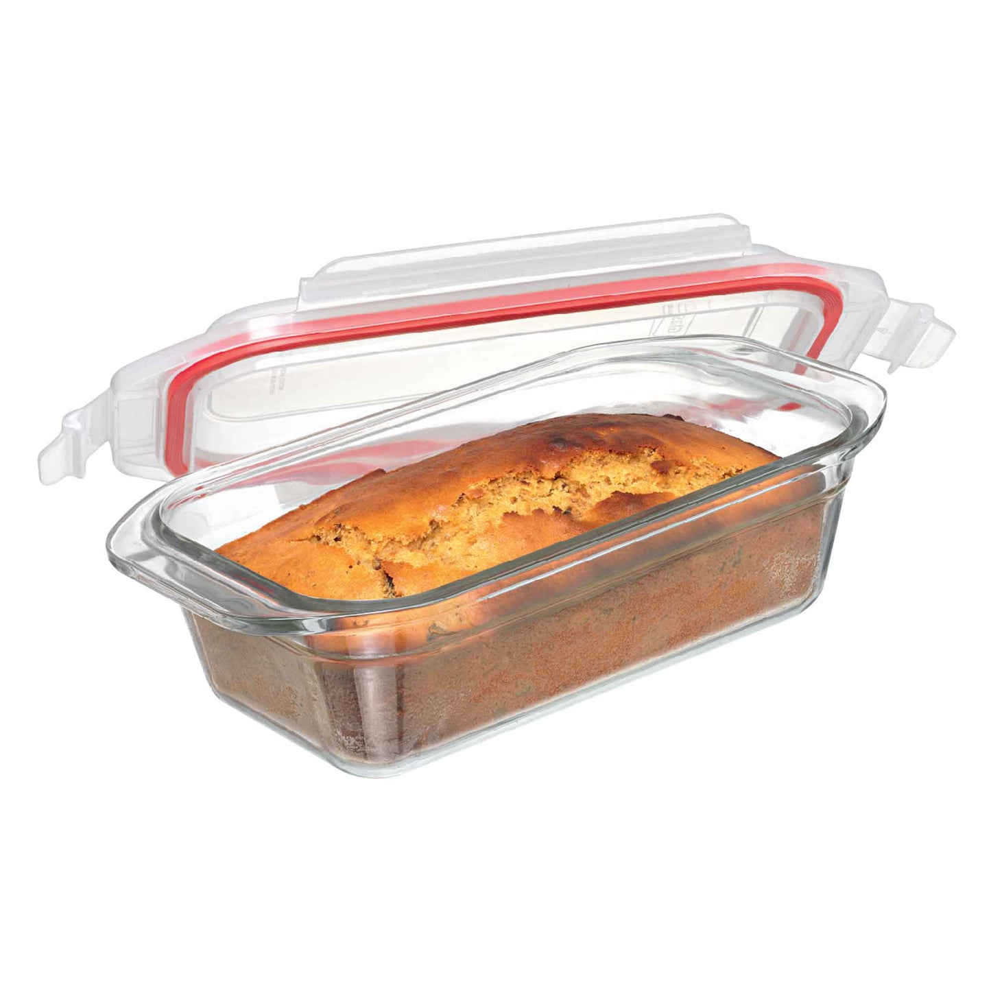 Glasslock Rectangular Oven Safe Glass Loaf Baker