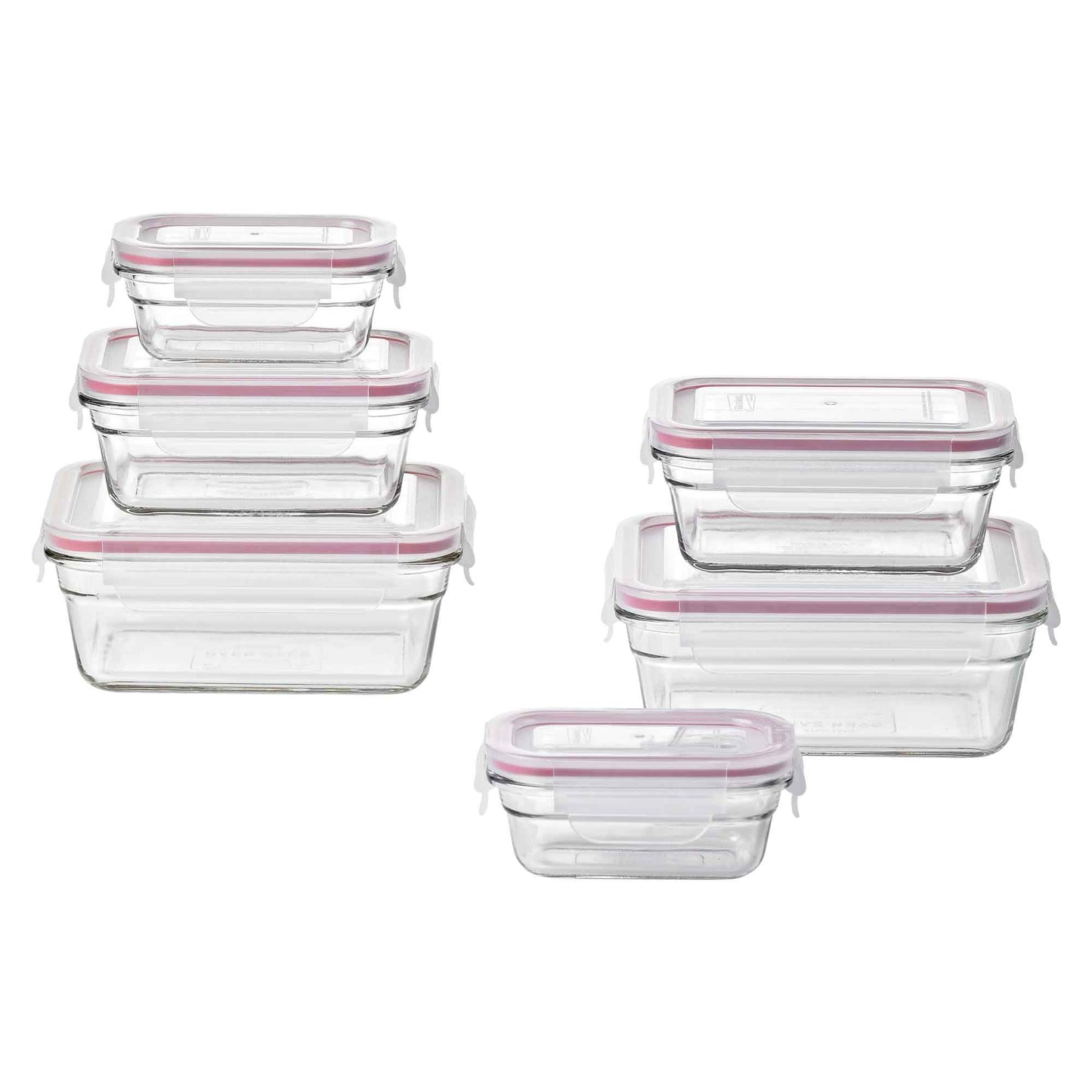 Glasslock 6 Piece Set Oven Safe Container Set