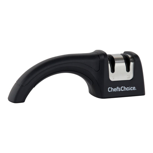 Chef'sChoice diamond hone knife sharpener, black base with sharpening slots