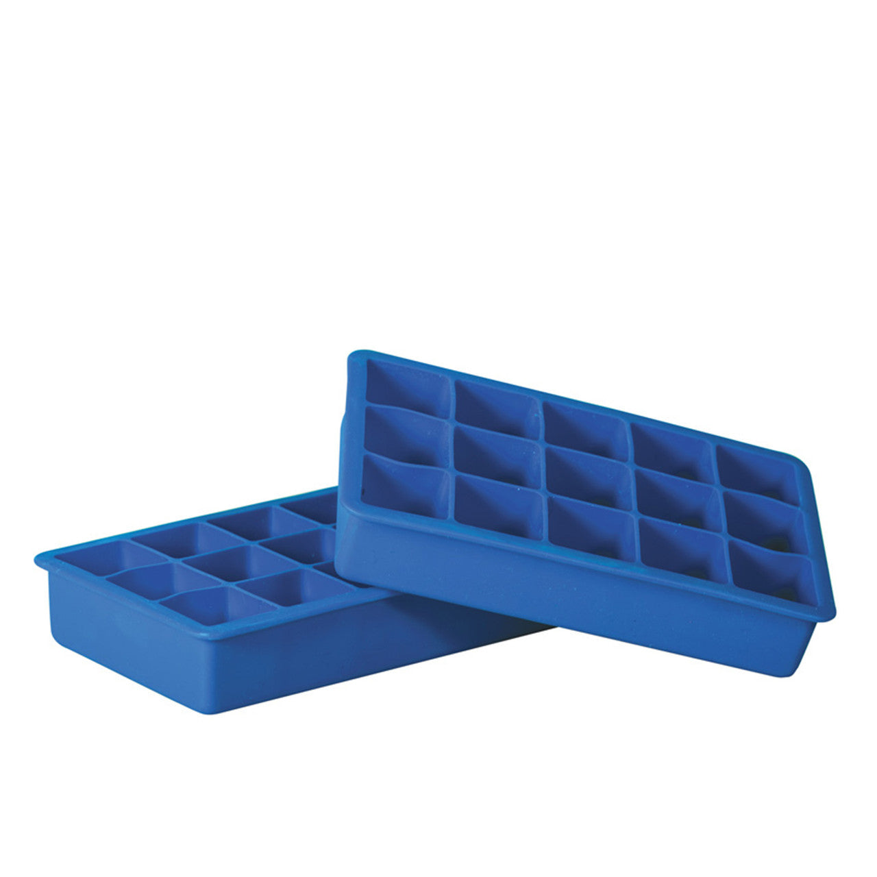 Set of 2 Silicone 15 Cup Square Ice Cube Tray In Hang Sell Sleeve