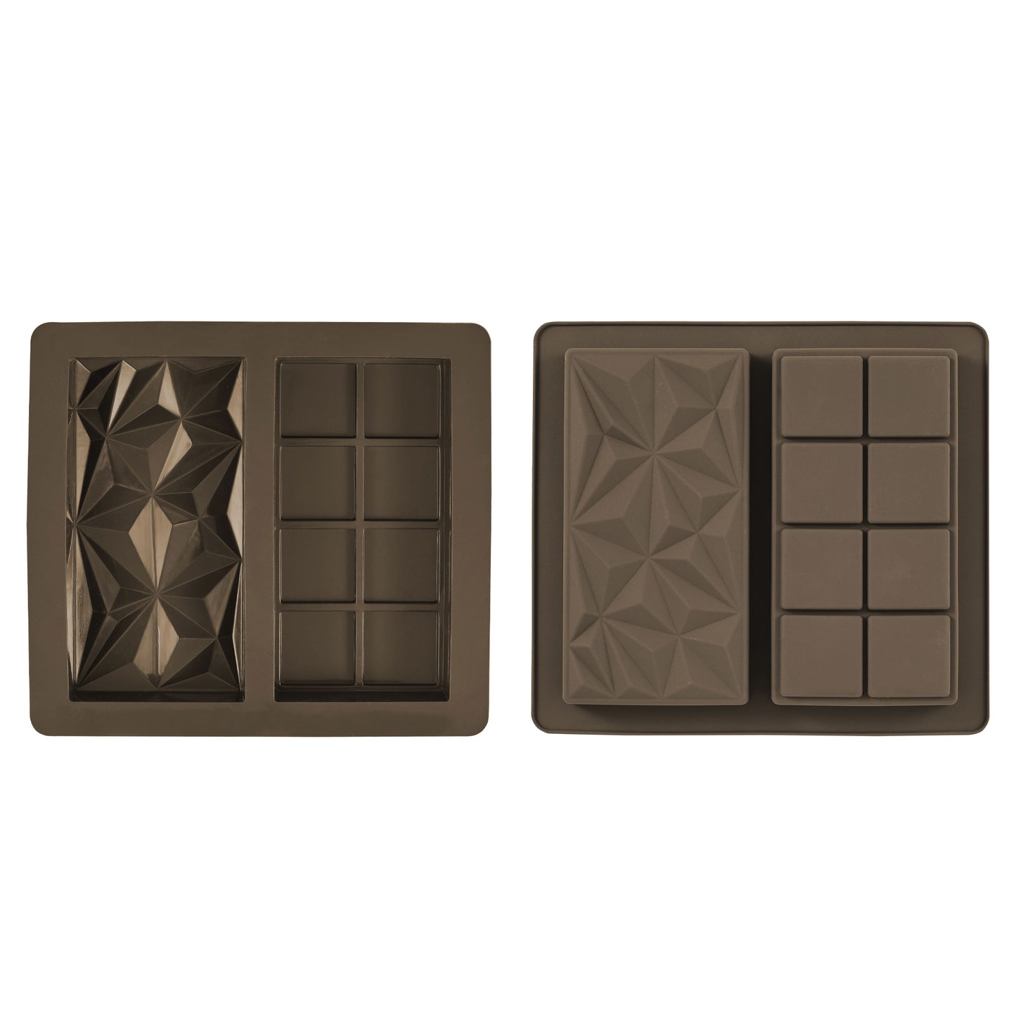 Deep 2 Section Dubai Style Chocolate Mould, Set of 2