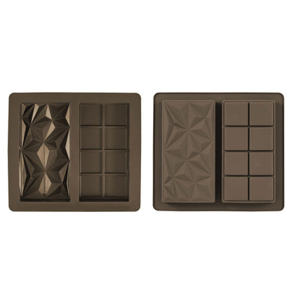 Deep 2 Section Dubai Style Chocolate Mould, Set of 2
