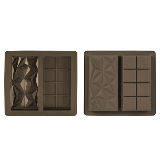 Deep 2 Section Dubai Style Chocolate Mould, Set of 2