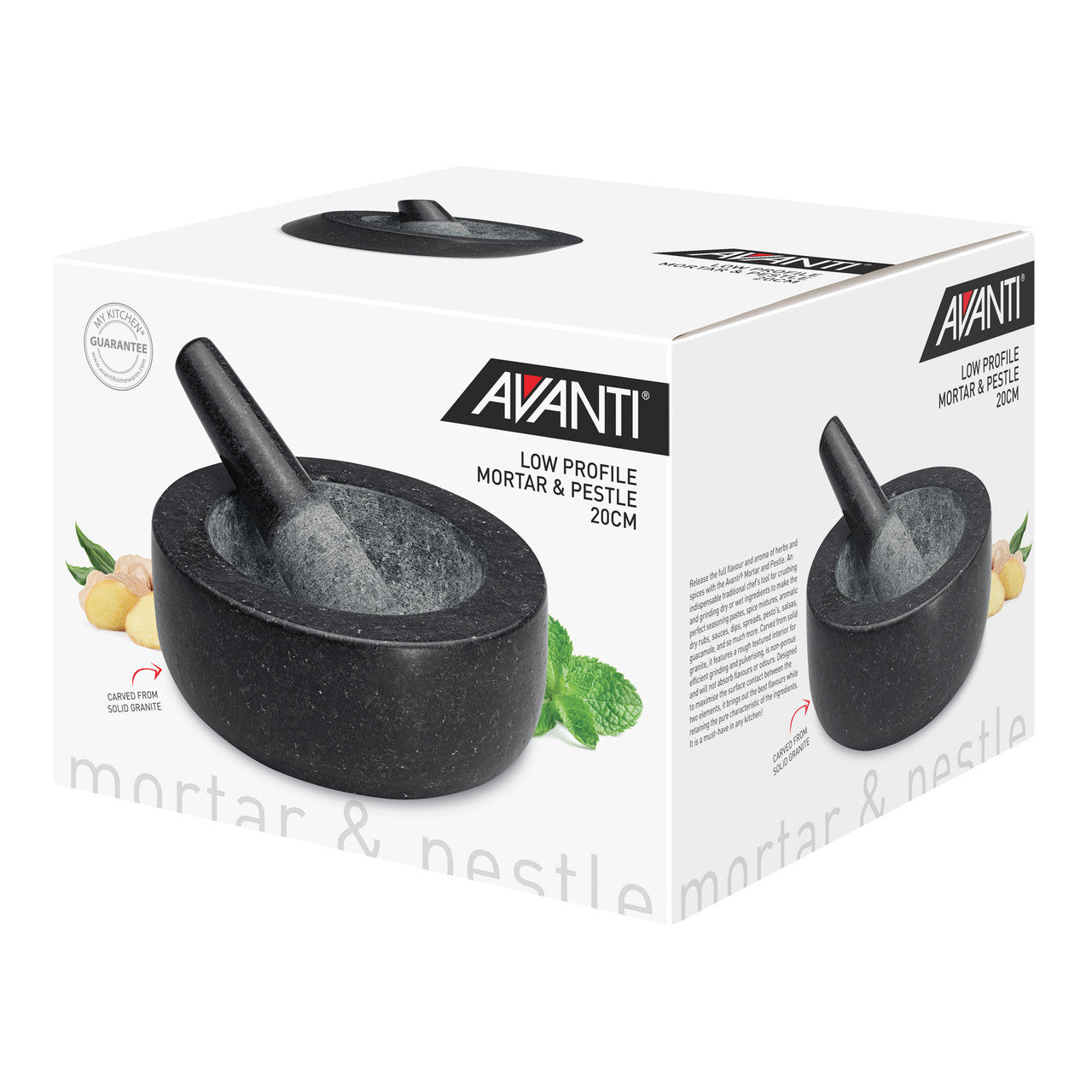 Low Profile Mortar And Pestle