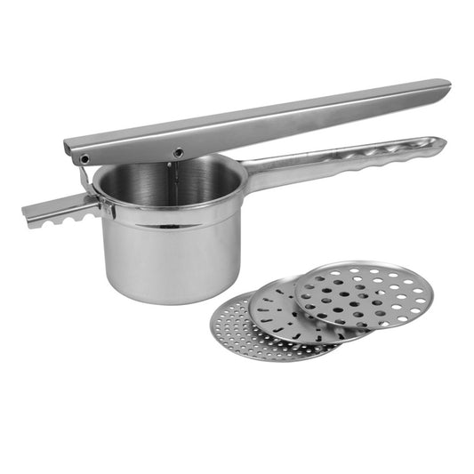 Potato Ricer, with Three Interchangable Disc Blades