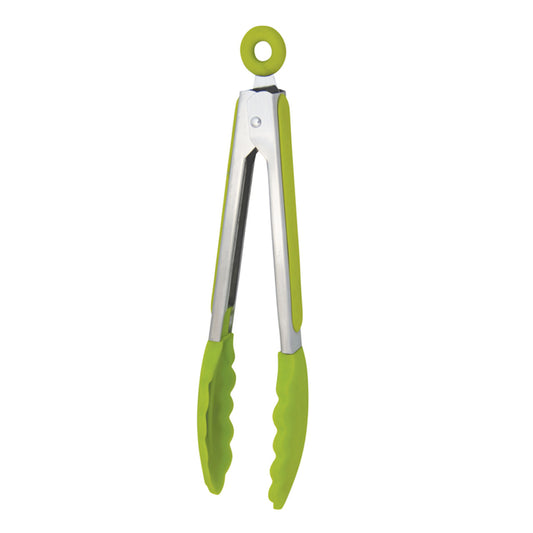 Silicone Tongs, with Stainless Steel Handle