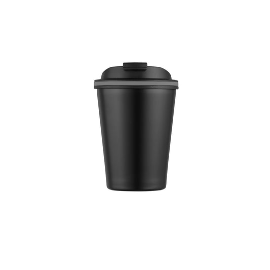 Double-wall insulated cup with lid, 236ml, black finish