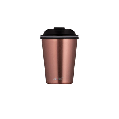 Double-wall insulated cup with lid, 236ml, rose gold finish