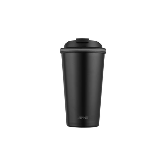 GOCUP double-wall insulated 355ml cup, black with black press-top lid