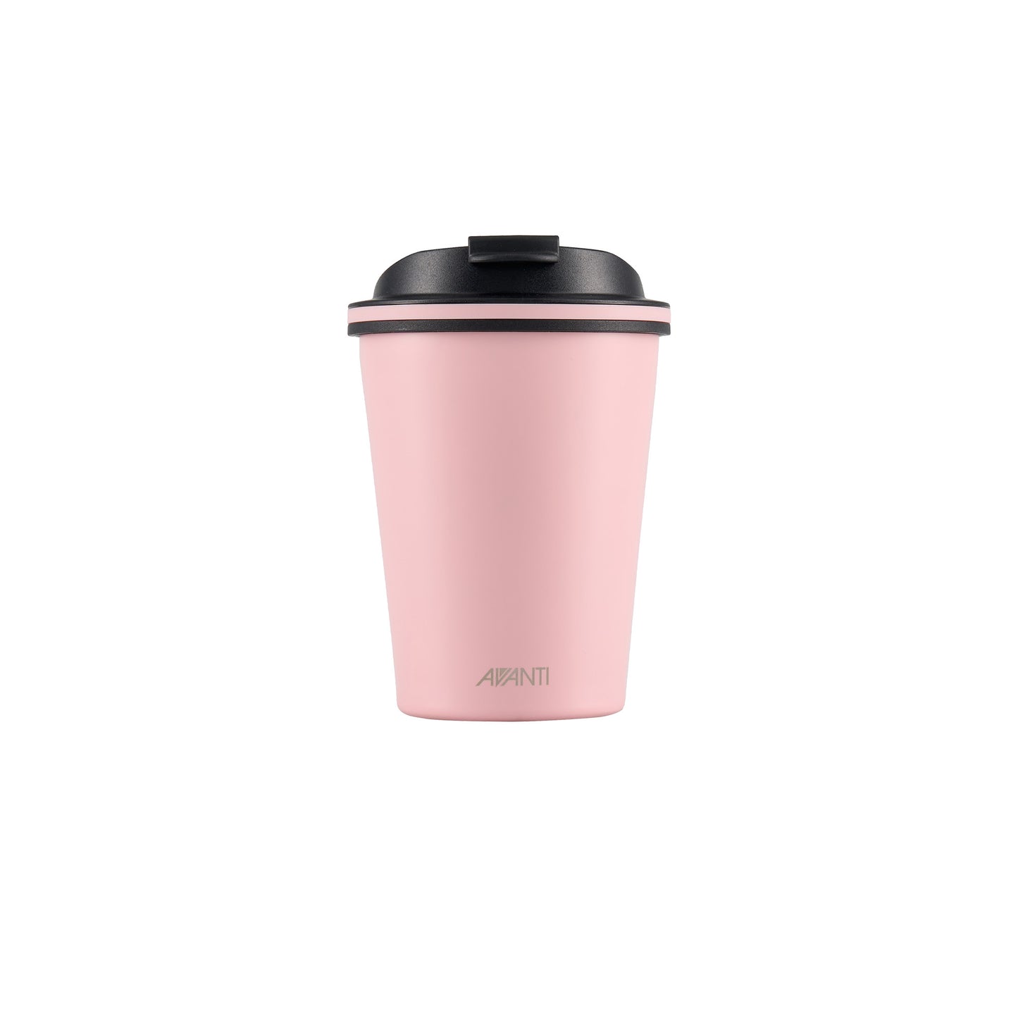 Double-wall insulated cup with lid, 236ml, light pink finish