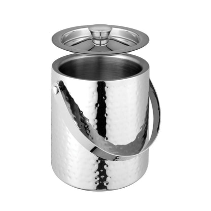 Hammered Double Wall Ice Bucket