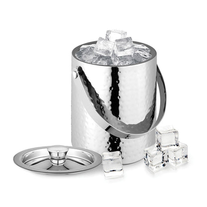Hammered Double Wall Ice Bucket
