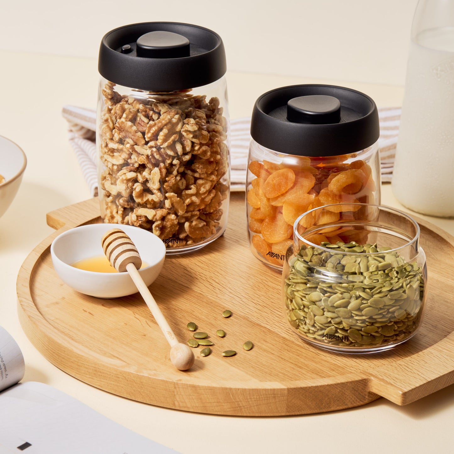 Stackable Vacuum Storage Jar