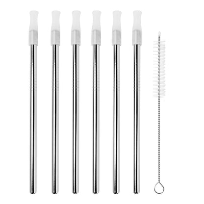 Cocktail Straws, with Cleaning Brush