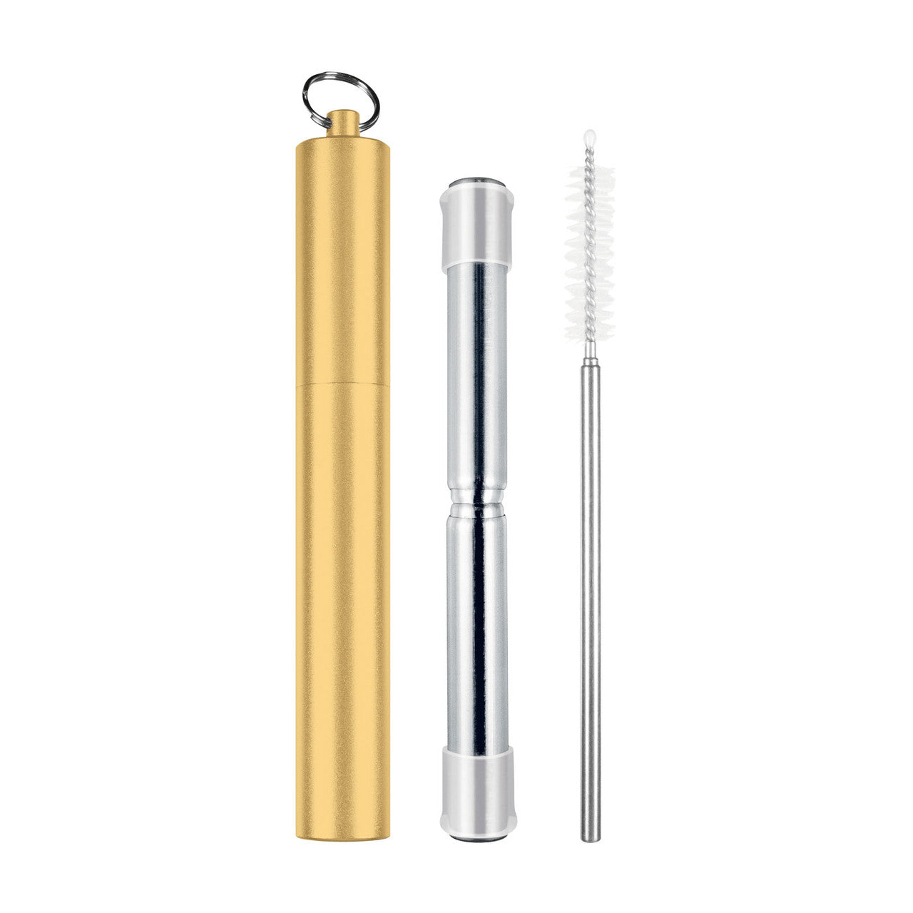 Telescopic Travel Straw, with Silicone Tips