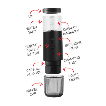 Apex Portable Espresso Coffee Maker with Heating Function