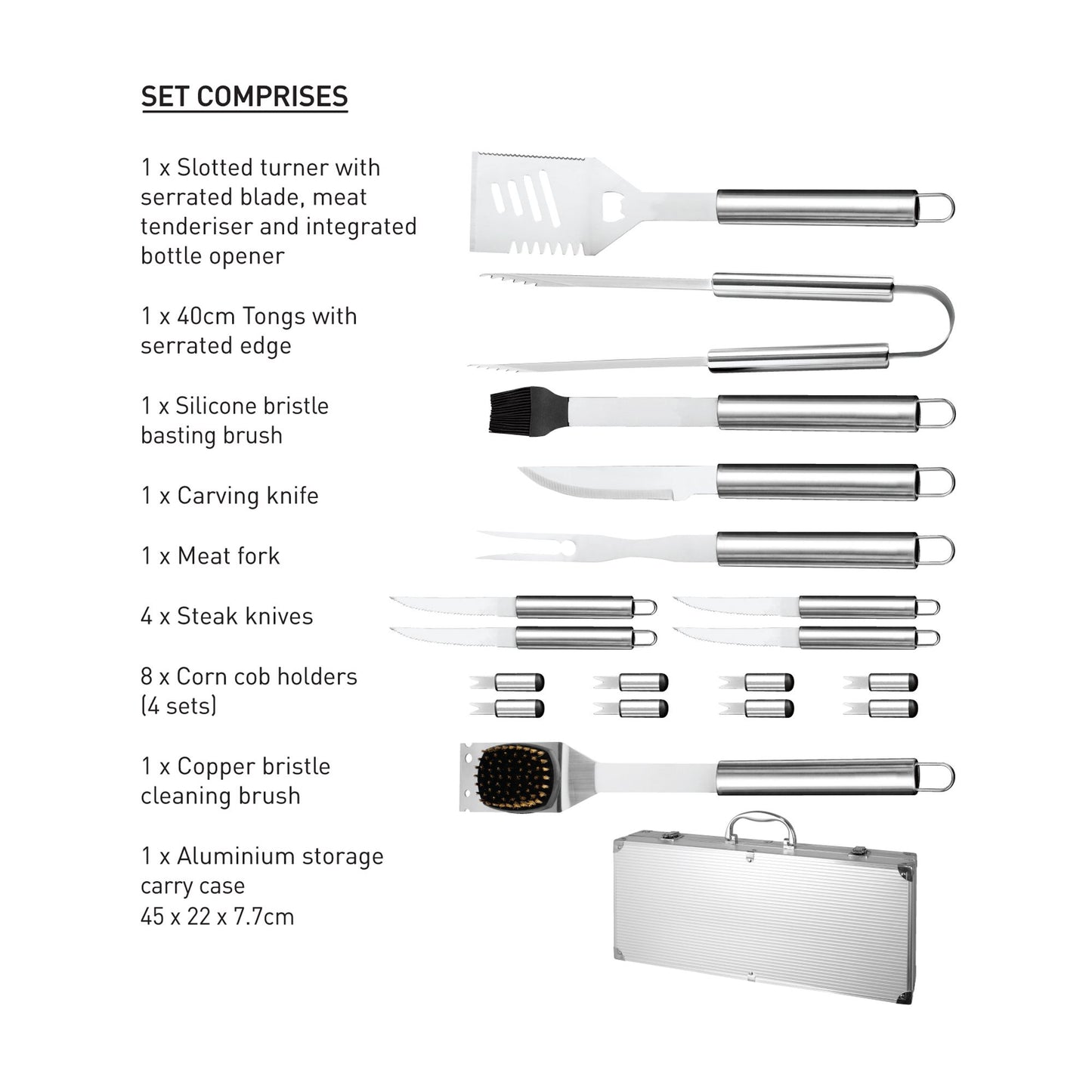 BBQ Tool, 18 Piece Set