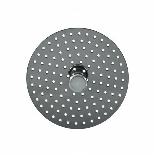 Round metal disc with holes on a white background for the Avanti deco espresso coffee maker