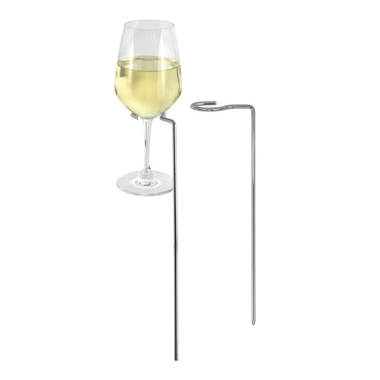 Chrome Plated Stemmed Glass Sticks