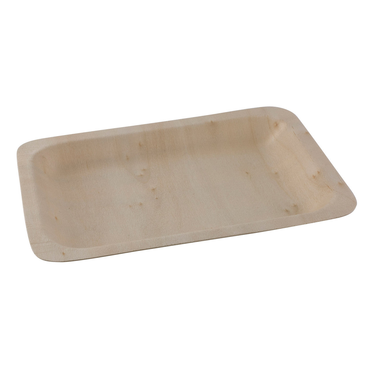 Rectangular Poplar Plate Set