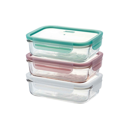 Glasslock 3 Piece Tempered Glass Set