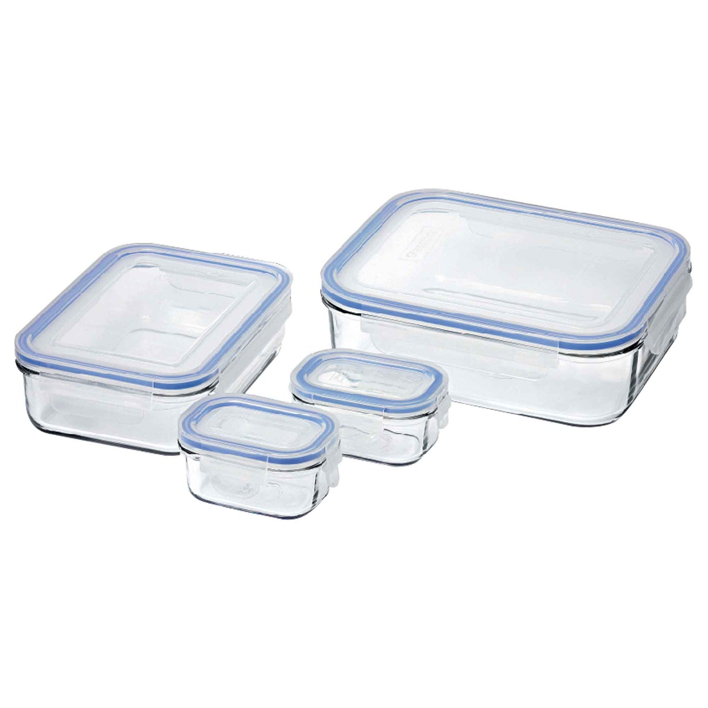 Glasslock 4 Piece Tempered Glass Container Set