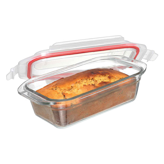 Glasslock Rectangular Oven Safe Glass Loaf Baker