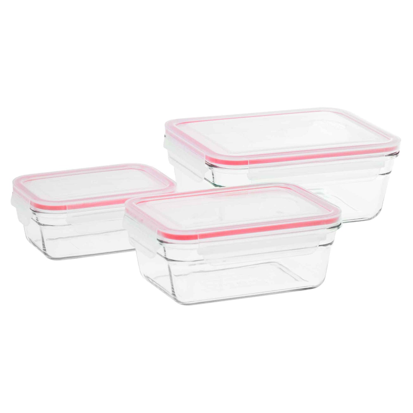 Glasslock 3 Piece Oven Safe Glass Container Set