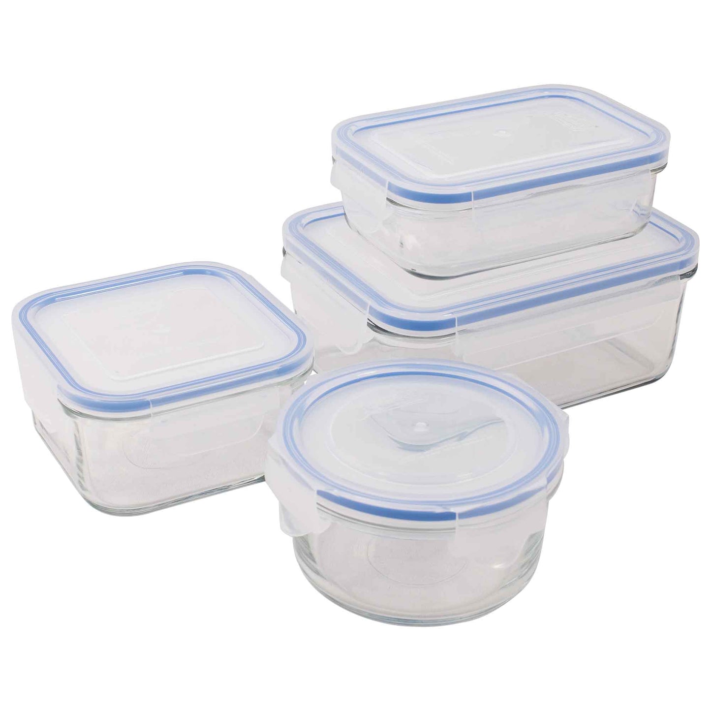 Glasslock 4 Piece Tempered Glass Container Set