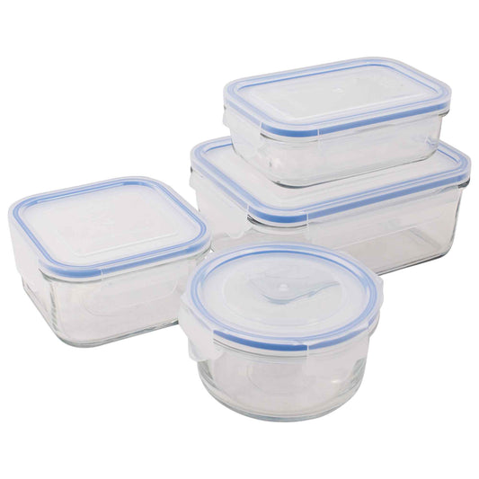 Glasslock 4 Piece Tempered Glass Container Set