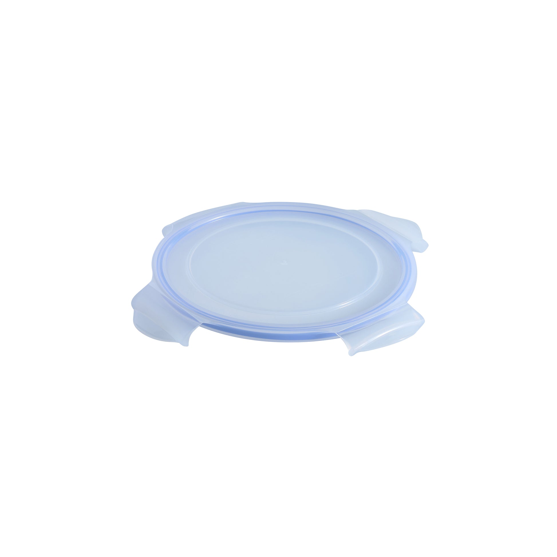 Glasslock large round replacement lid, blue translucent with snap tabs