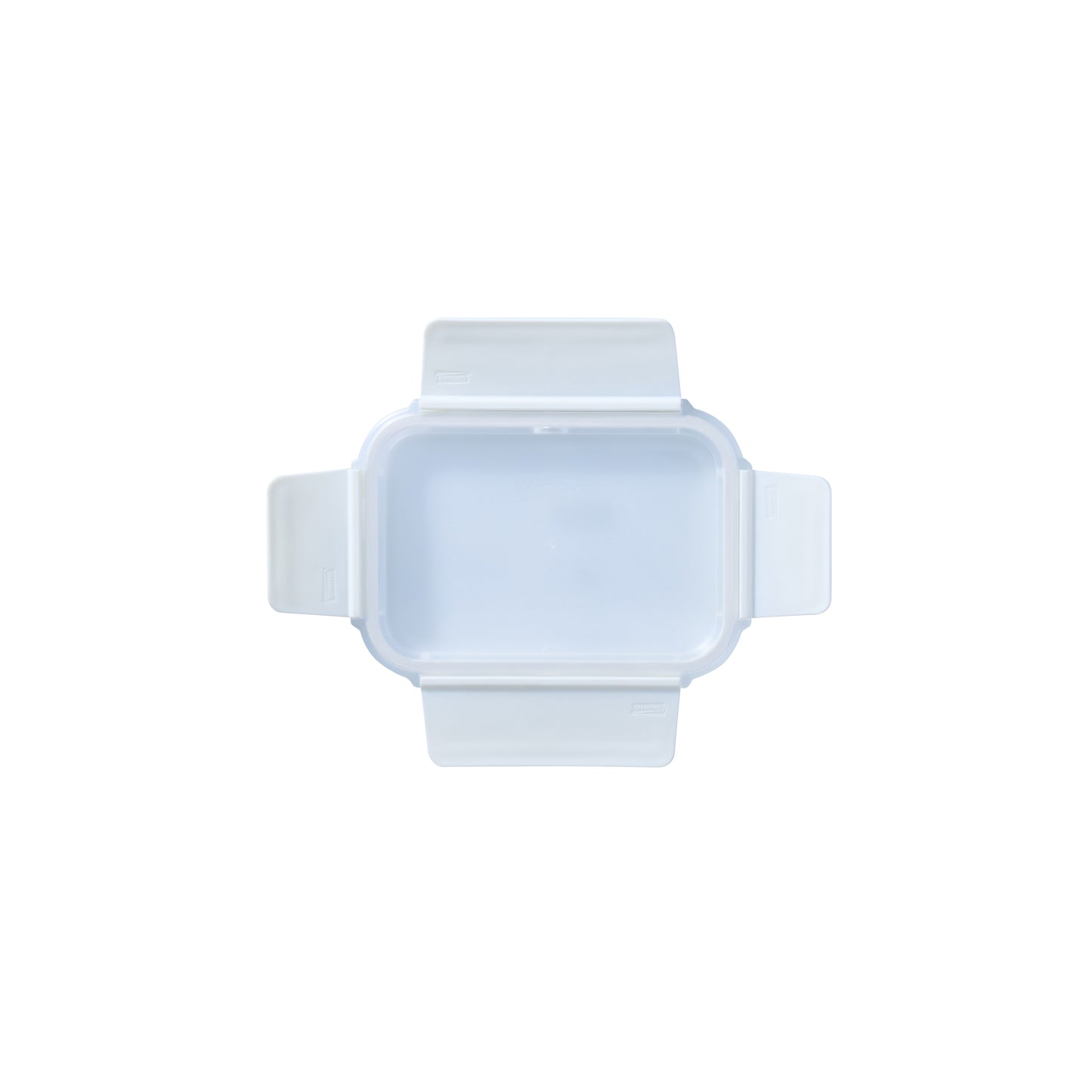 Light blue rectangular replacement lid with snap-seal handles