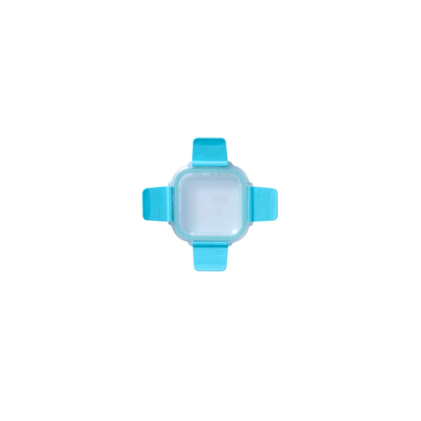 Blue small square replacement lid with clear center