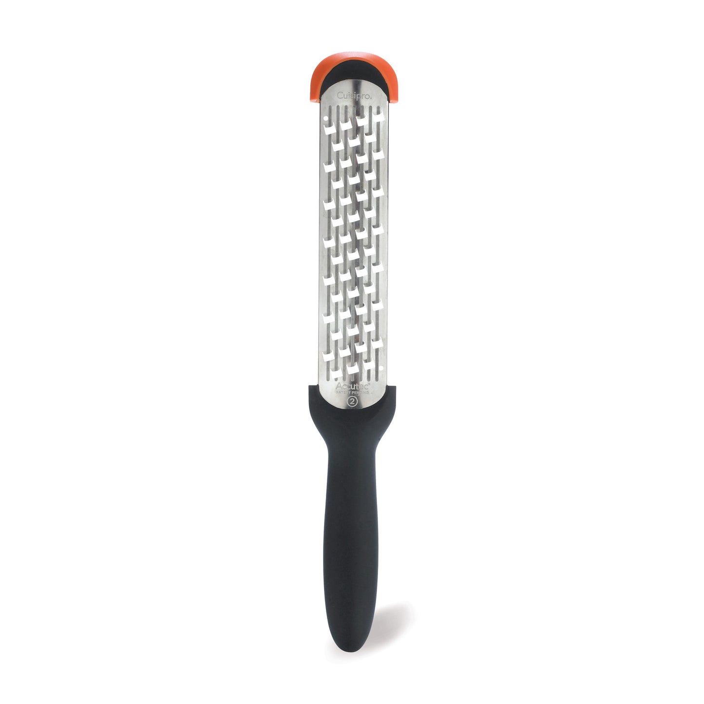 Rasp grater with coarse grating face and black handle