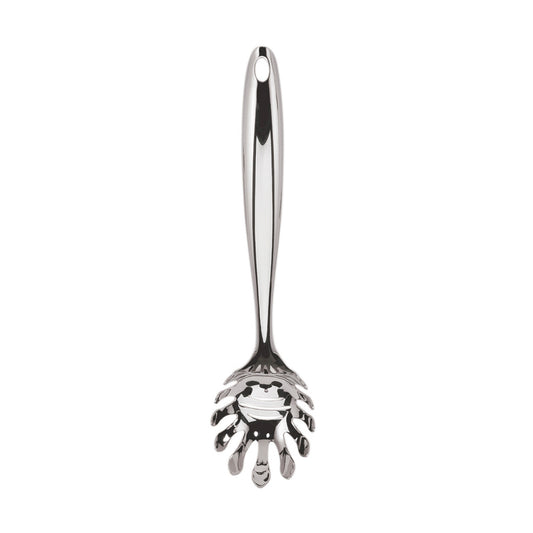 Tempo stainless steel spaghetti server with long handle and pronged fork head