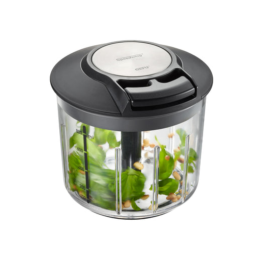 SPEEDWING® multi-chopper with black lid and clear chopper bowl