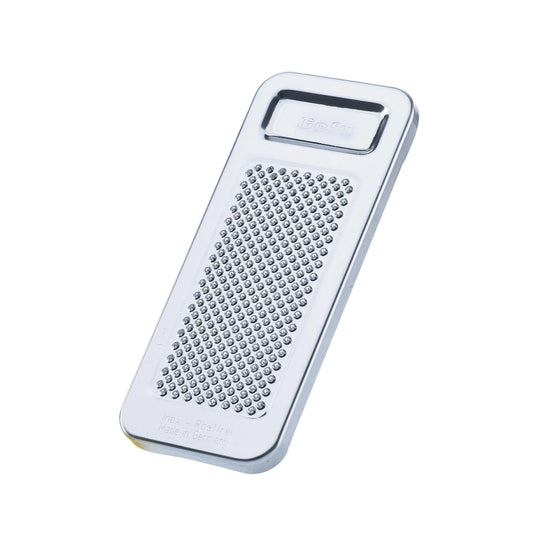 RETARO lemon & spice grater with metal perforated surface and protective handle frame