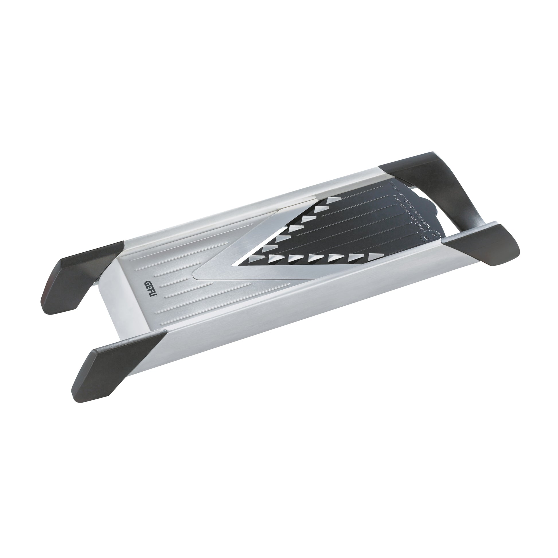 VIOLINO gourmet cutter with grey blade and black non-slip handles