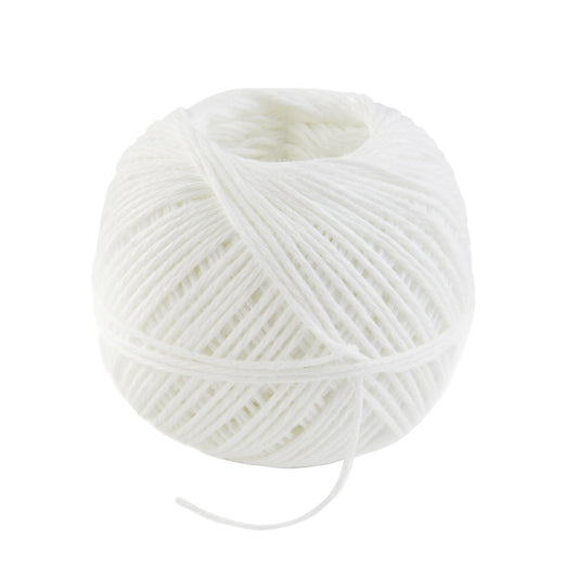 FILIO kitchen twine, white yarn ball on small spool