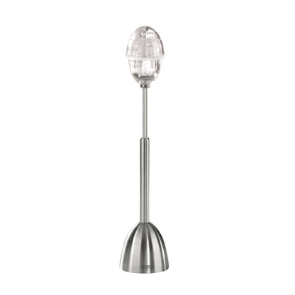 OVO egg cracker and salt shaker with clear cap and stainless steel handle