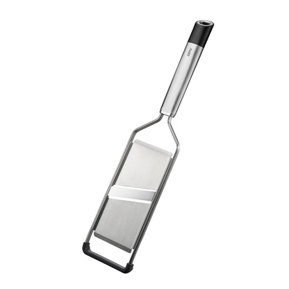 Vegetable and potato slicer, stainless steel with slicing blade and handle