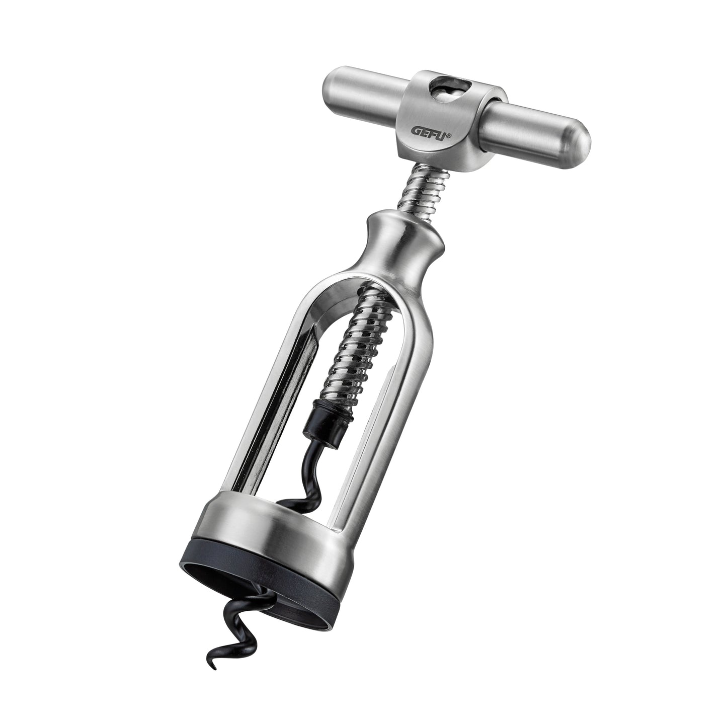 DEGUSTO bell corkscrew with stainless steel lever and spiral worm