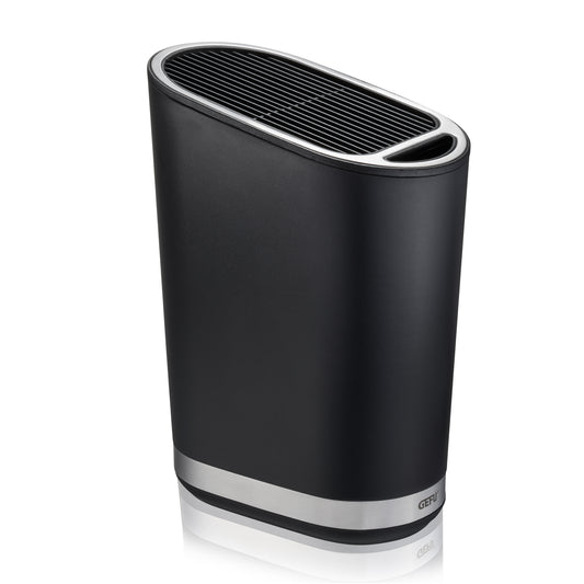 SMARTLINE knife block with black outer shell and slotted top for knives
