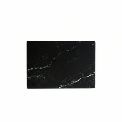 Black marble-patterned mouse pad with 'Ampad' branding on a white background